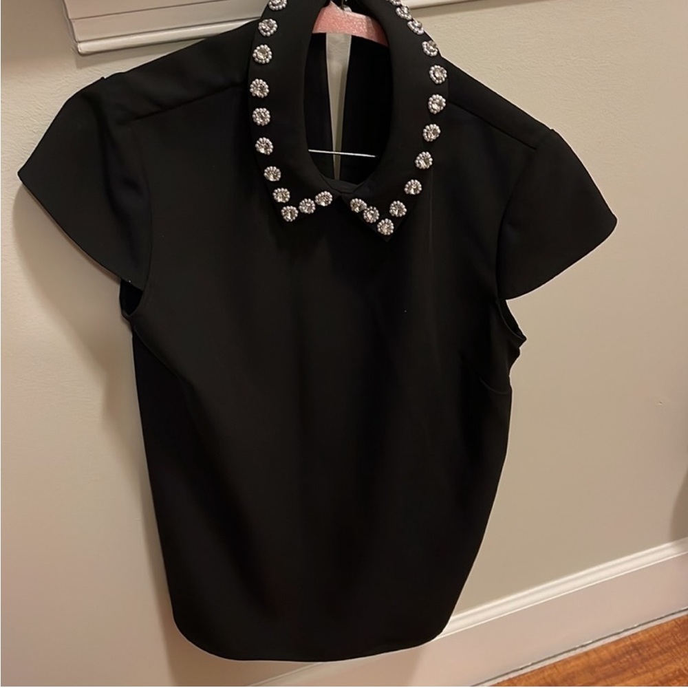 Ted Baker jeweled collar blouse